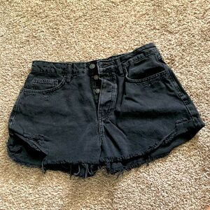 Forever 21 black denim festival short size 30